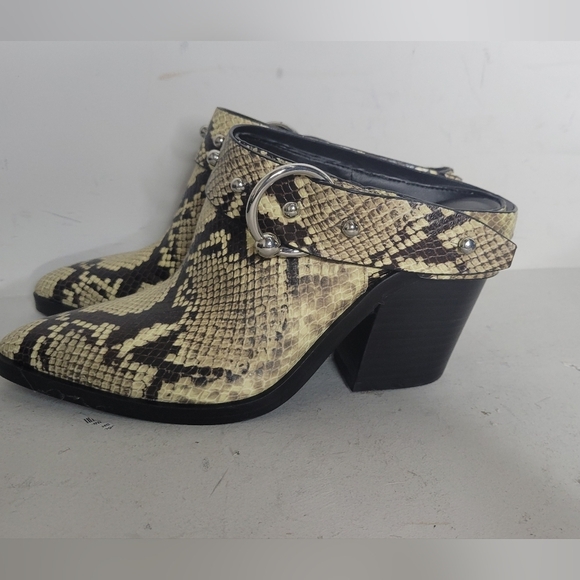 Rebecca Minkoff Sallest Too Block Heel Mules SZ 7.5 - Picture 4 of 9